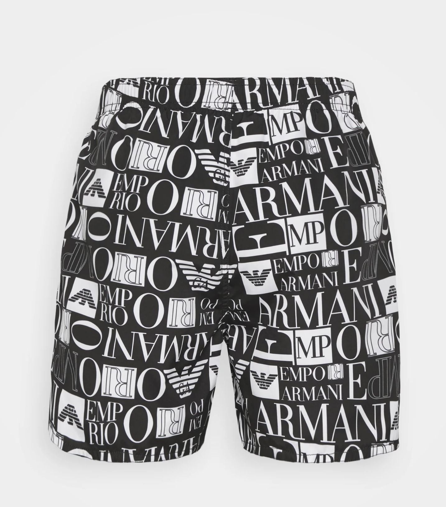 Sleek Multi-Logo Designer Beach Shorts