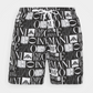 Sleek Multi-Logo Designer Beach Shorts