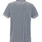 Chic Contrasting Collar Blue Cotton Polo
