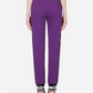 Sequin Embellished Cotton Pants - Radiant Purple
