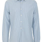Elegant Light Blue Dotted Cotton Shirt for Men