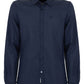 Chic Linen-Blend Casual Shirt with Chest Logo