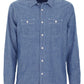 Chic Denim Chest Pocket Shirt