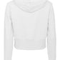 Dazzling Rhinestone Logo White Hoodie