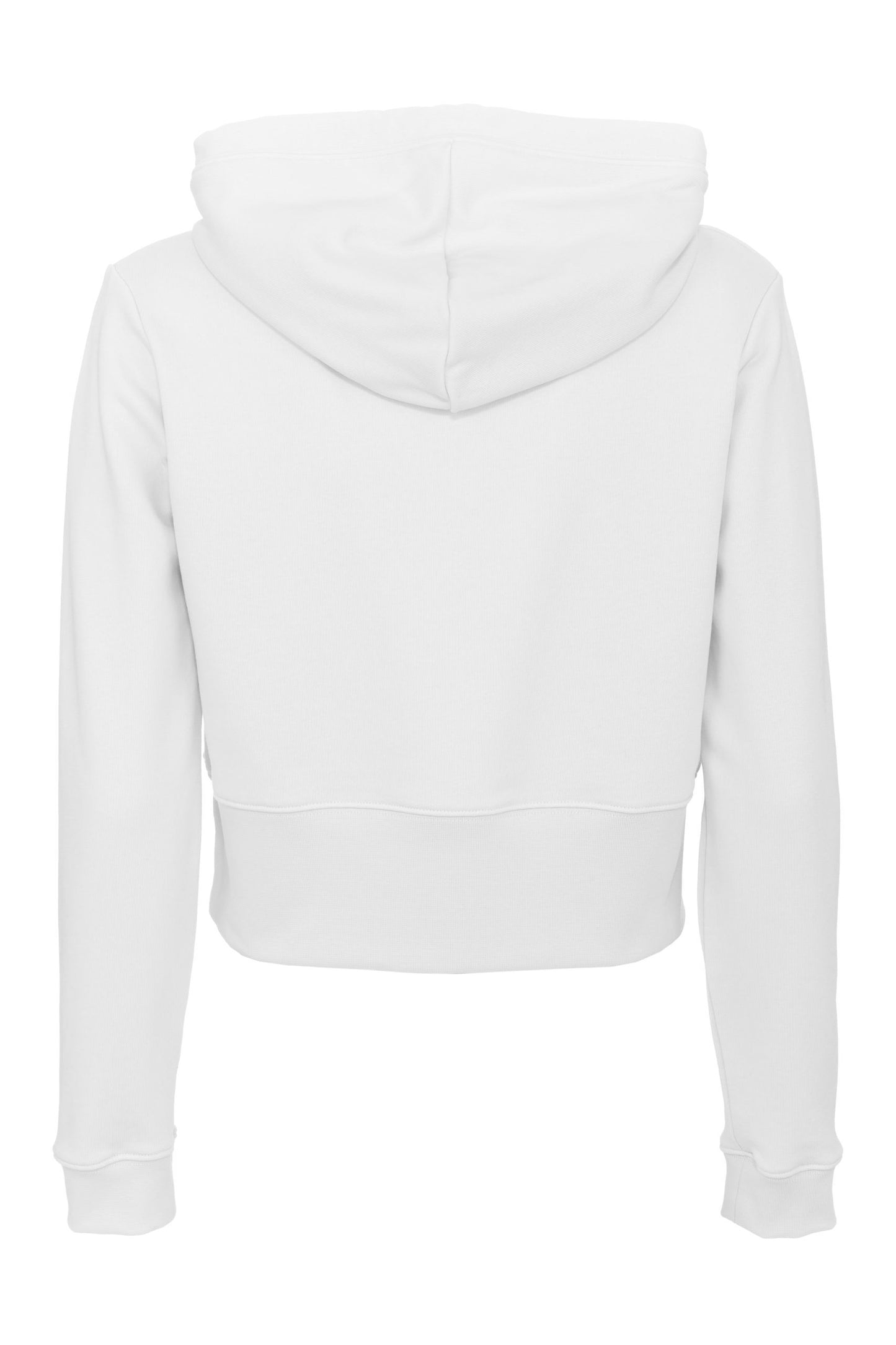 Dazzling Rhinestone Logo White Hoodie