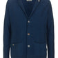 Elegant Cotton Men's Casual Blue Jacket