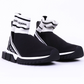 Elegant High-Top Sneakers in Black