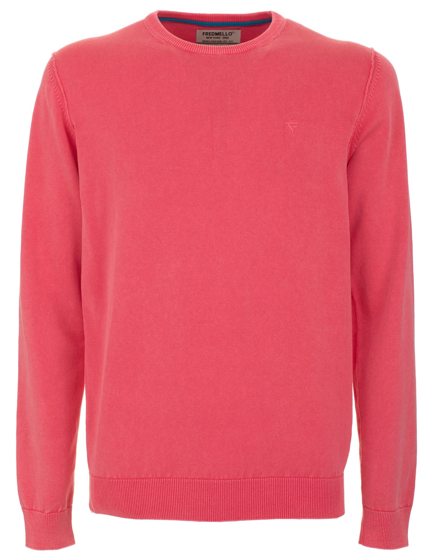 Vintage Cotton Crew Neck Sweater - Red