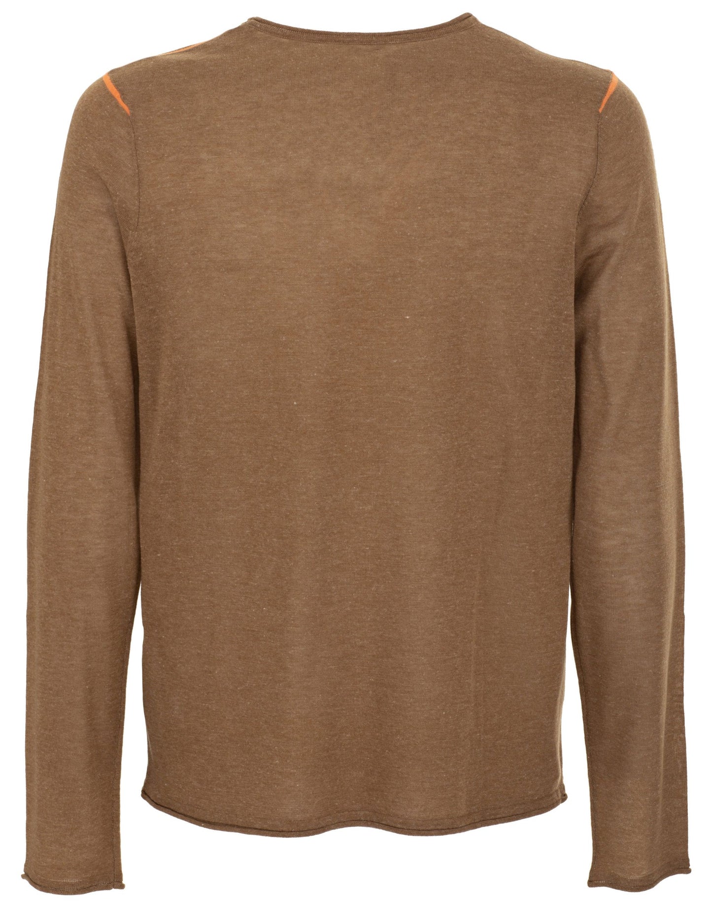 Chic Brown Crewneck Sweater for Men