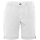 Sleek Gray Cotton Bermuda Shorts