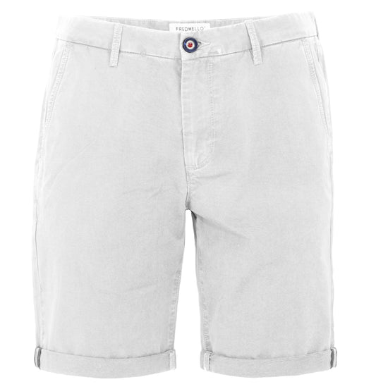 Sleek Gray Cotton Bermuda Shorts