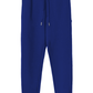Chic Cotton Drawstring Sweatpants - Blue