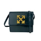 Sleek Petrol Blue Patent Leather Crossbody Bag