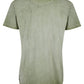 Garment Dyed Crew Neck Tee with Front Print