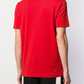Sleek Red Cotton Designer Tee