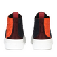 Quilted Satin High-Top Sneakers in Multicolor