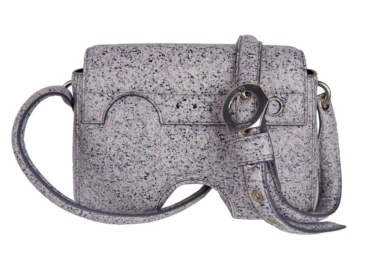 Iconic Gray Leather Crossbody Bag