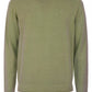 Crew Neck Cotton Sweater with Unique Used Effect
