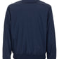 Sleek Blue Windbreaker With Concealed Hood