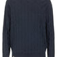 Diamond Stitch Cotton Crew Neck Sweater