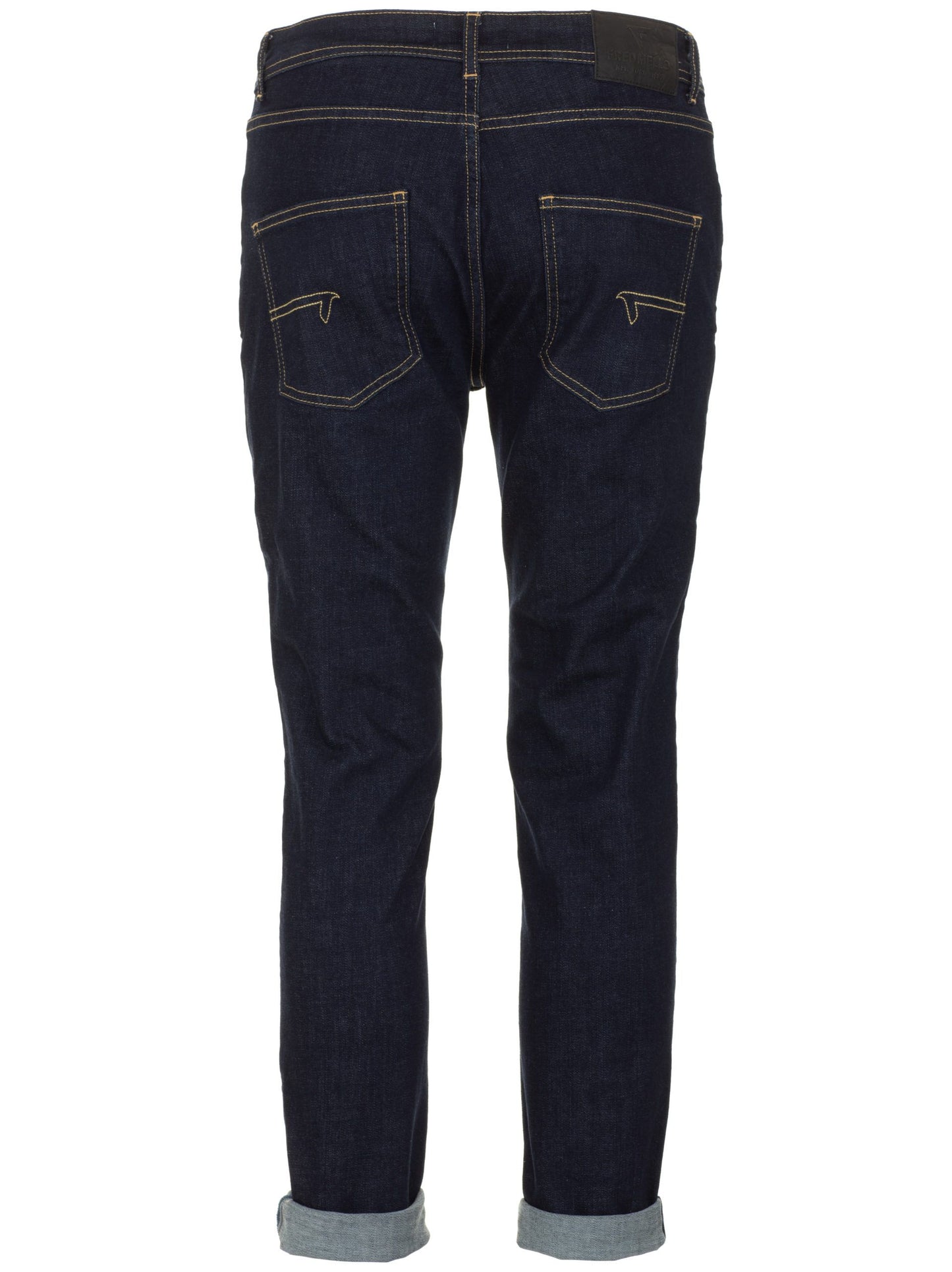 Sleek Dark Blue Stretch Jeans