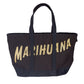 Chic Black Cotton Shoulder Bag