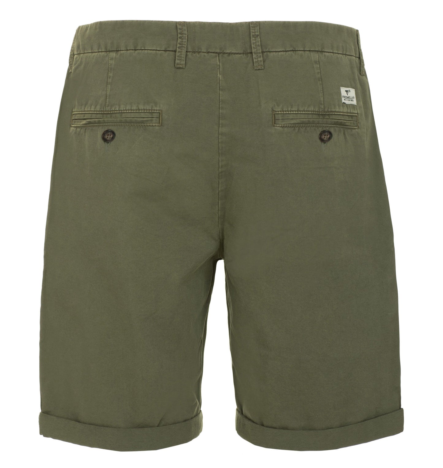 Chic Green Cotton Bermuda Shorts for Men