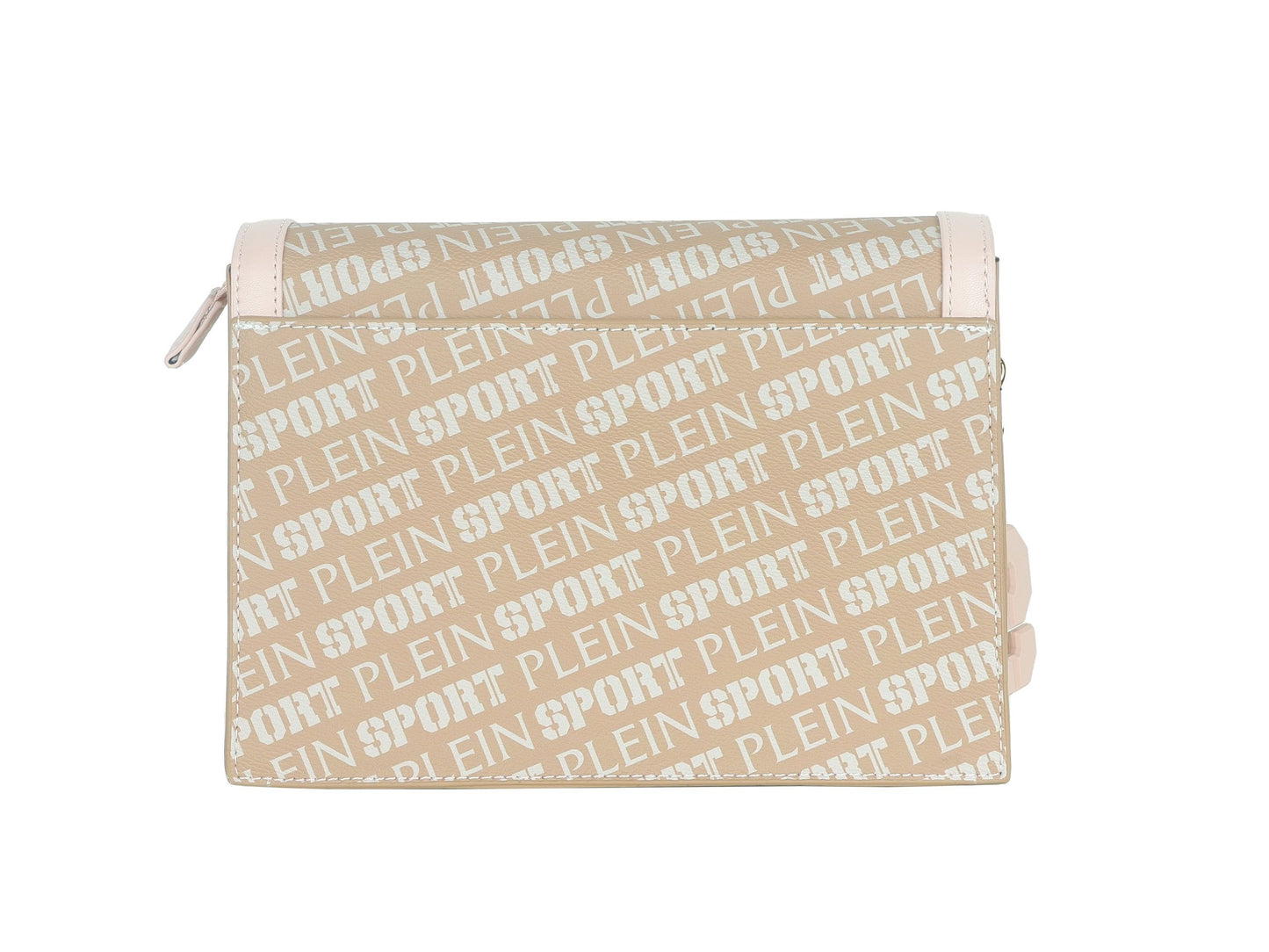 Pastel Pink Polyamide Crossbody Bag