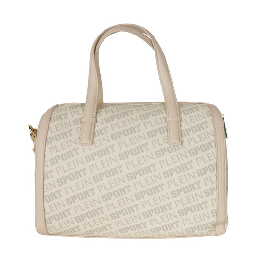 Chic White Eco-Leather Crossbody Bag