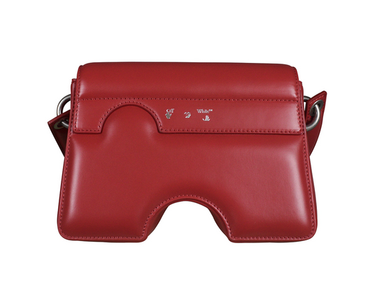 Chic Red Leather Crossbody Bag - Italian Elegance