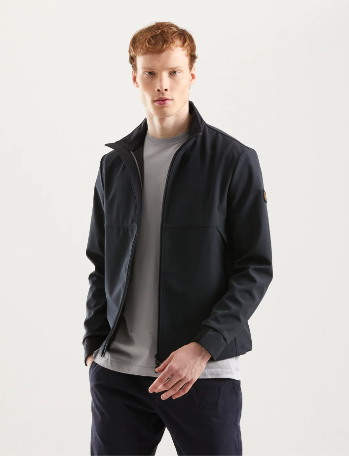 Elegant Soft-Shell Bomber Jacket