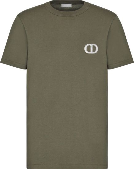 Elegant Green Jersey Cotton Tee with Iconic Emblem