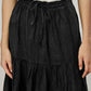 Chic Black Linen Long Skirt for Elegant Evenings