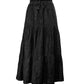 Chic Black Linen Long Skirt for Elegant Evenings