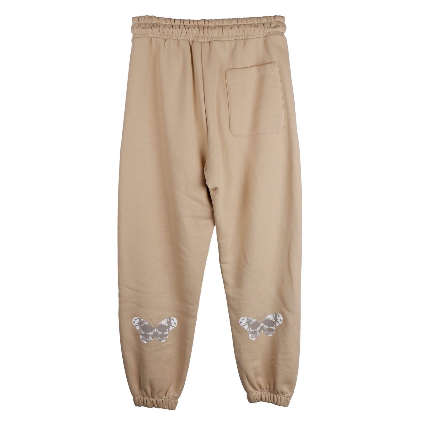 Graphic Cotton Sweatpants - Beige Italian Craft