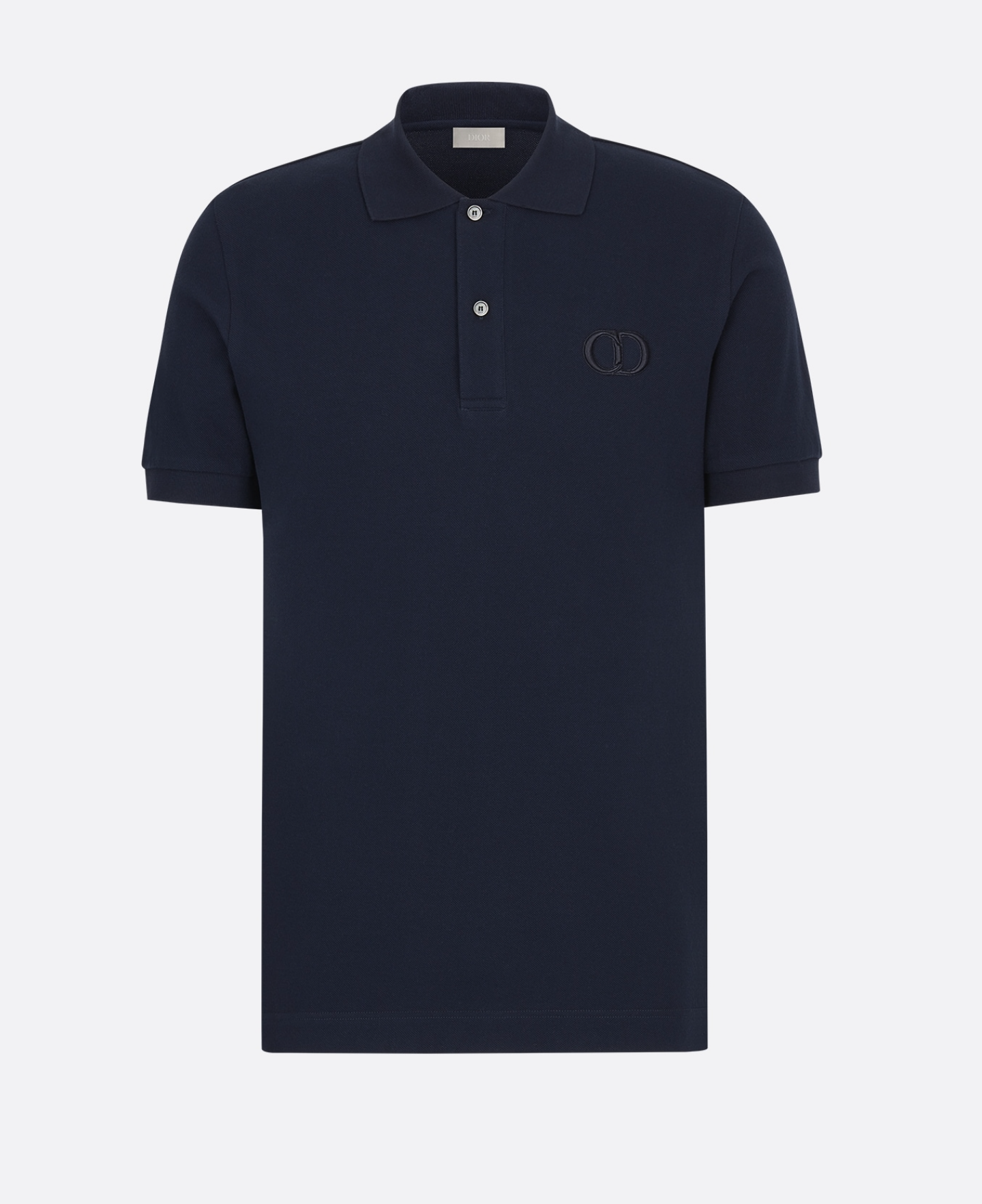 Elegant Blue Cotton Polo Shirt with Chest Logo