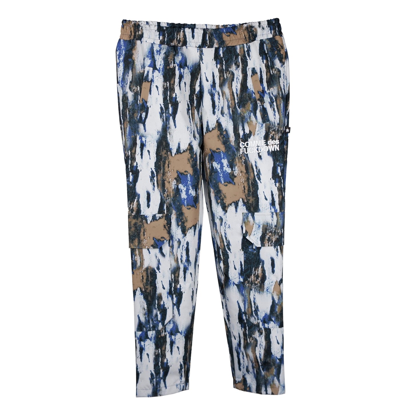 Abstract Print Synthetic Trousers