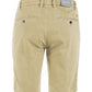 Beige Cotton Blend Bermuda Shorts