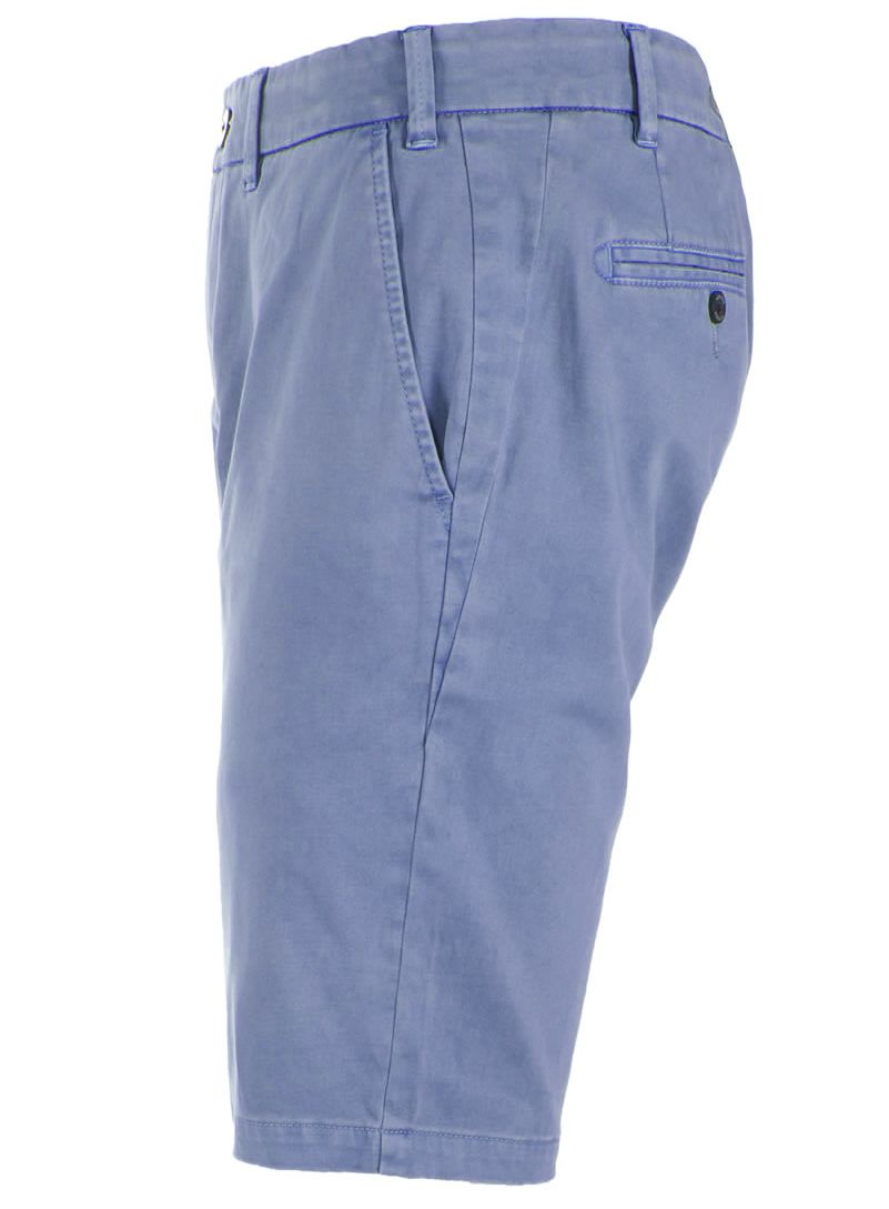 Chic Blue Cotton Bermuda Shorts