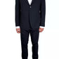 Elegant Navy Blue Two-Piece Suit