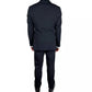 Elegant Navy Blue Two-Piece Suit