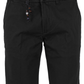 Sleek Cotton Blend Bermuda Shorts in Black