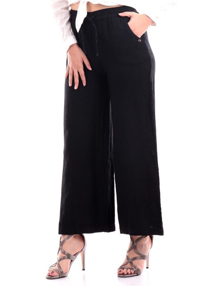 Elegant Wide-Fit Linen Trousers