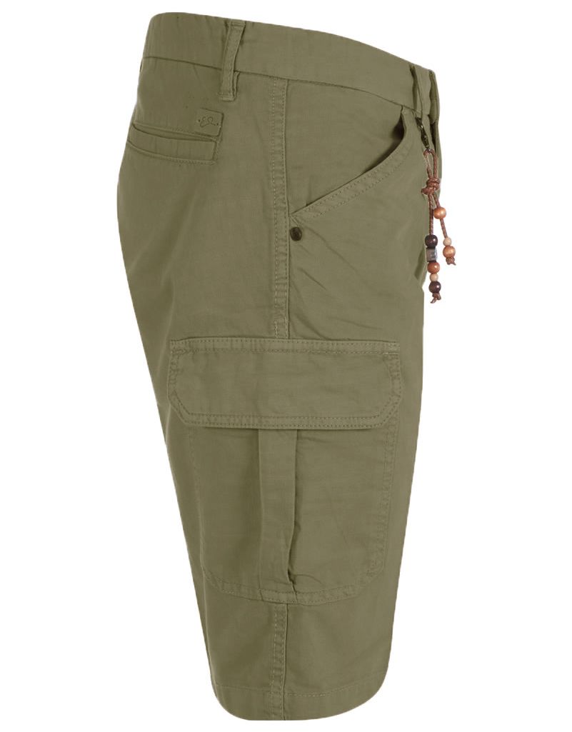 Chic Army Cotton & Linen Blend Bermuda Shorts