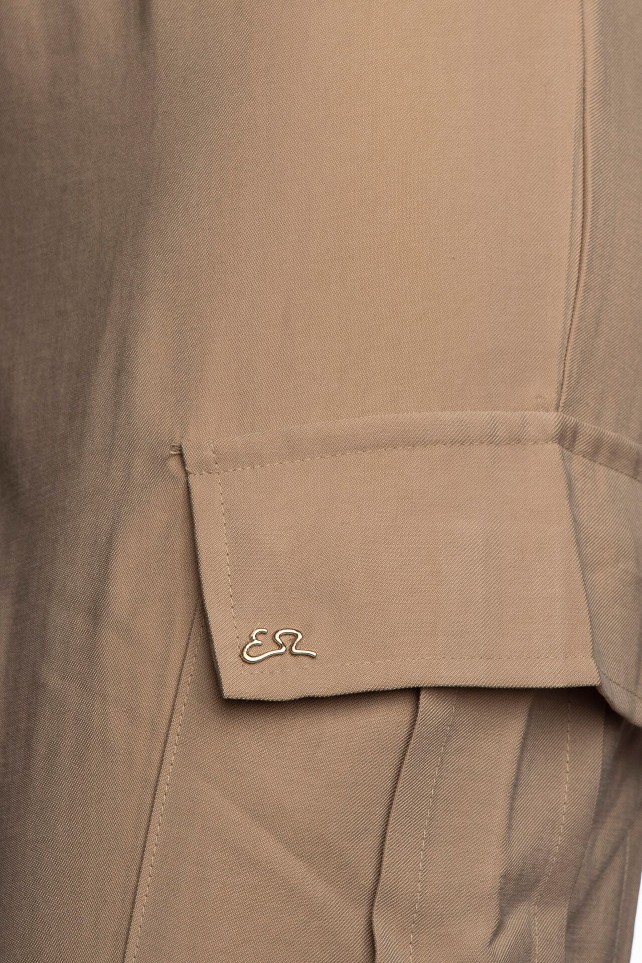 Beige Comfort-Fit Elegance Trousers