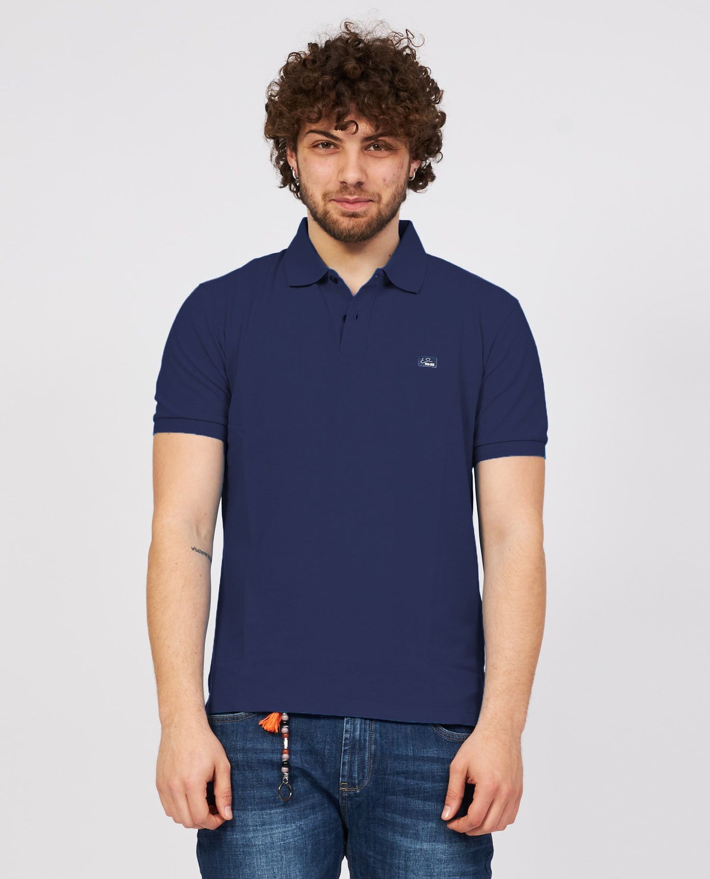 Classic Cotton Polo Shirt with Logo Detail