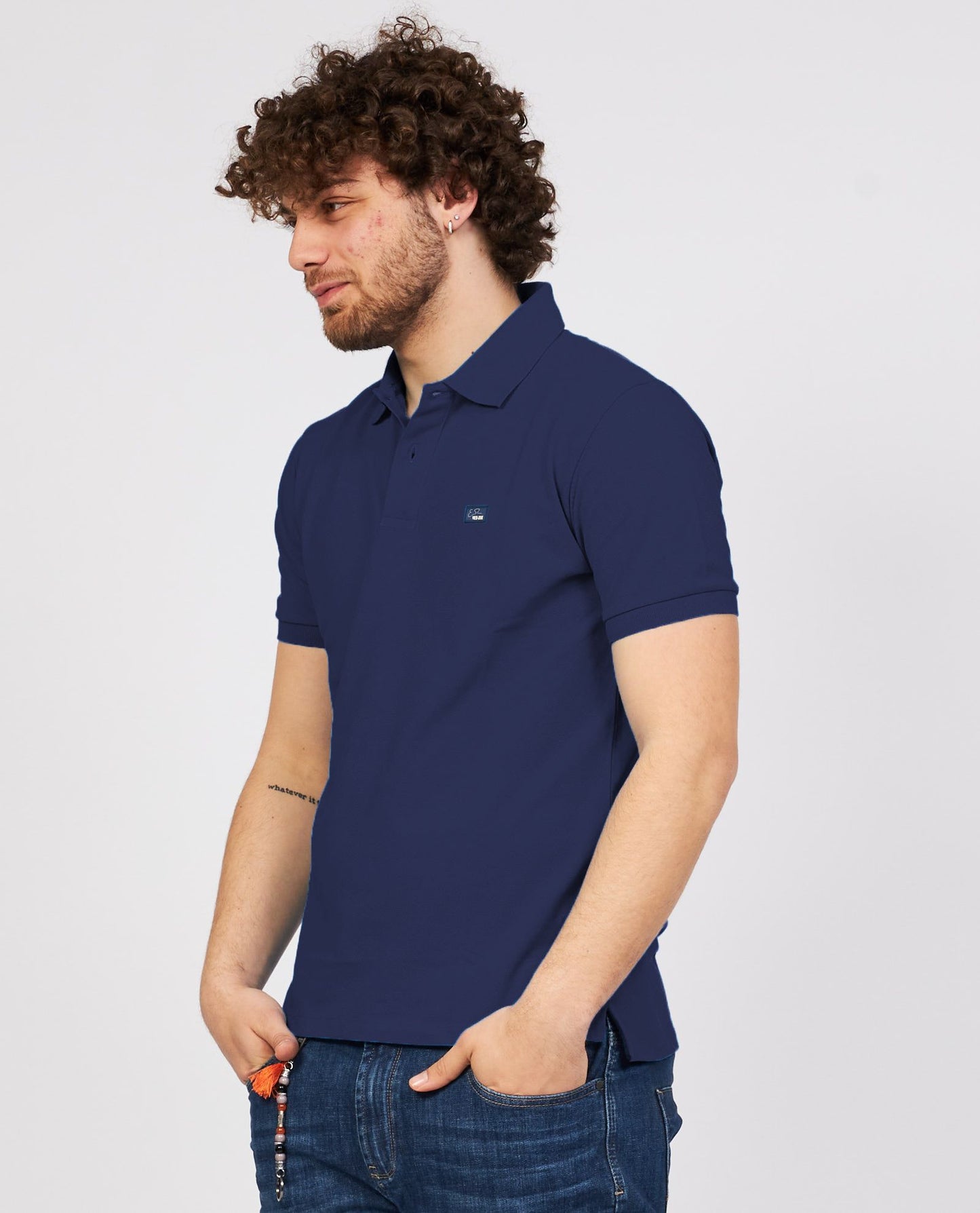 Classic Cotton Polo Shirt with Logo Detail