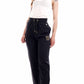 Chic Rhinestone Logo Sweatpants