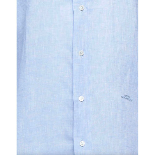 Elegant Light Blue Linen Shirt