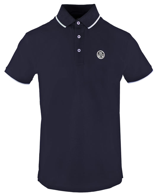 Navy Blue Comfort Polo - Soft Cotton Blend